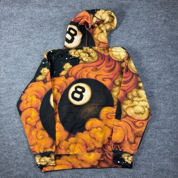 Supreme Martin Wong 8 Ball Hooded Sweatshirt Multi (FW19SW51) Men's Size Large L - Picture 2 of 14